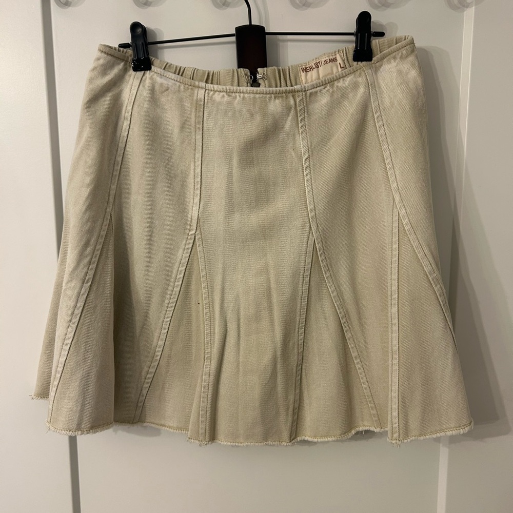 Wishlist Beige A-Line Mini Skirt